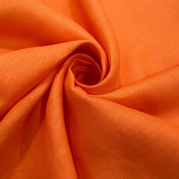 Linho Puro Laranja – 100% Linho 190 g/m²