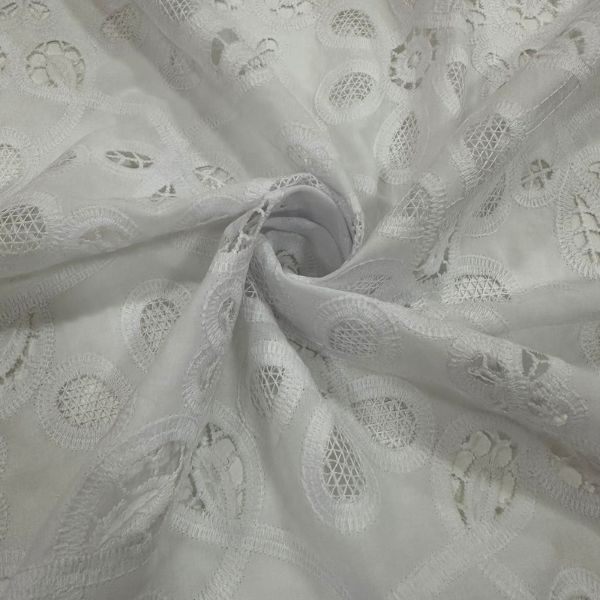 Laise Richelieu Branco Floral