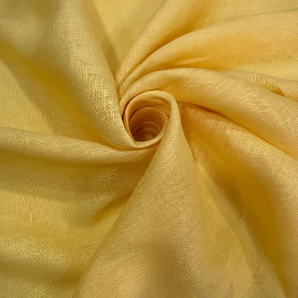 Cambraia de Linho Puro Amarelo – 100% Linho 155 g/m²