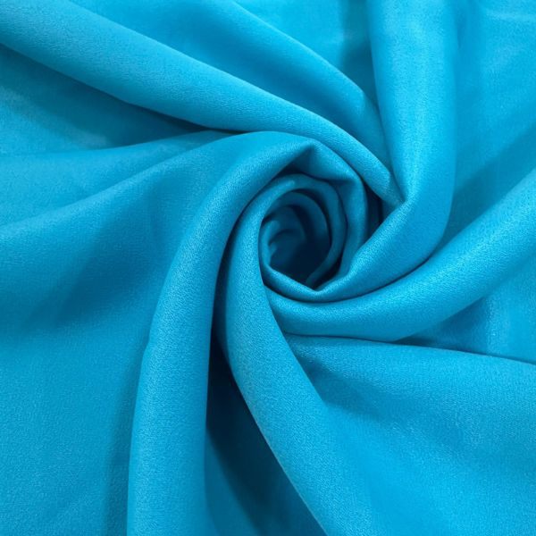 Crepe Patou Werner Azul Turquesa - Gramatura 224 g/m²
