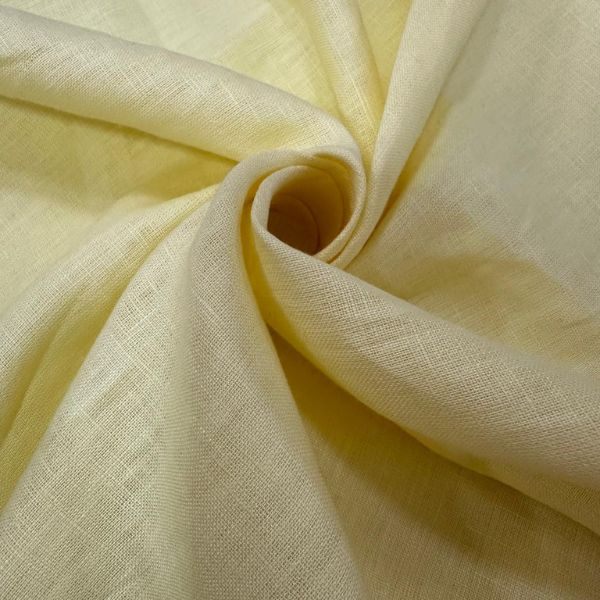 Linho Puro Amarelo Manteiga – 100% Linho 190 g/m²