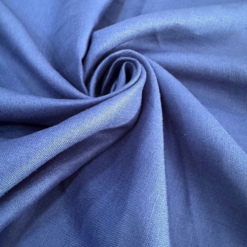 Linho Puro Azul Marinho 100% Natural com Textura Nobre