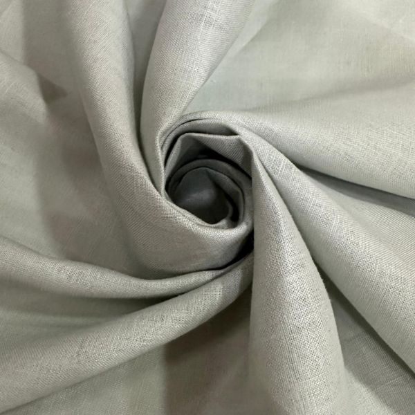 Cambraia de Linho Puro Cinza Claro – 100% Linho 155 g/m²